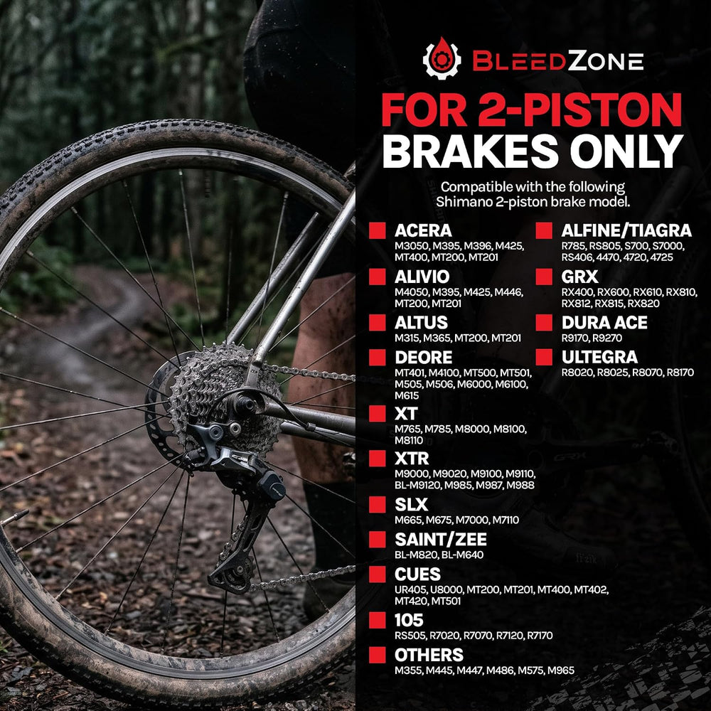 BleedZone Shimano Hydraulic Brake Bleed Kit with Mineral Oil