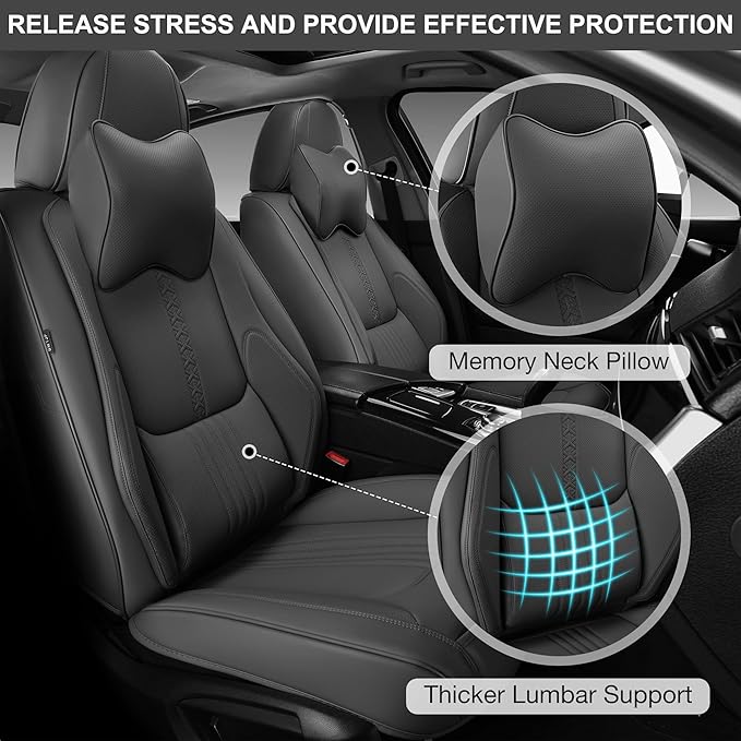 Front Seat Covers, 2 Pieces Universal Seat Covers