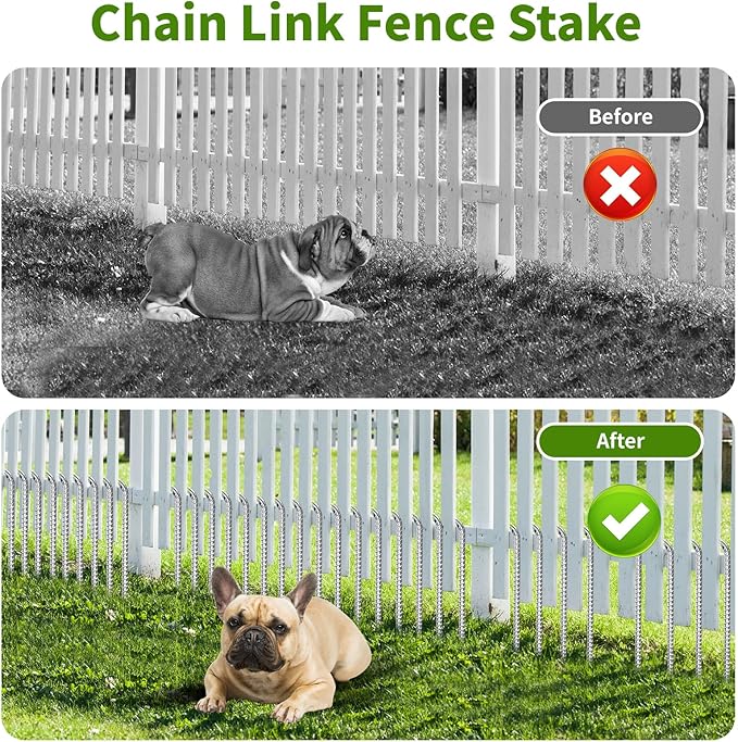 12 Inch Ground Stakes Heavy Duty J Hook 60-Pack Metal Spikes Galvanized Ground