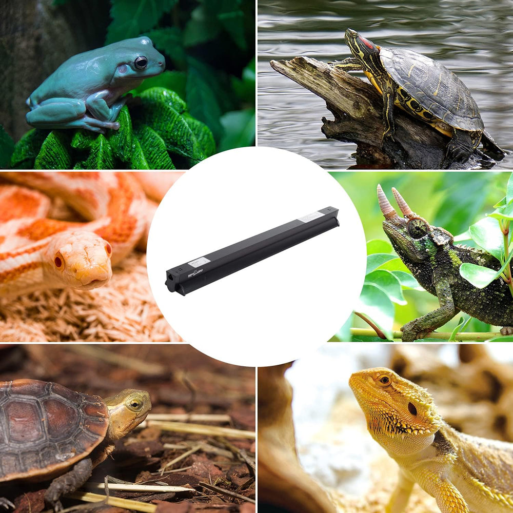 REPTI ZOO T5 HO UVB Lighting Combo Kit, Terrarium Hood Comes with Desert 10.0...