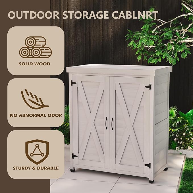 Outdoor Storage Shed Waterproof, Potting Shed