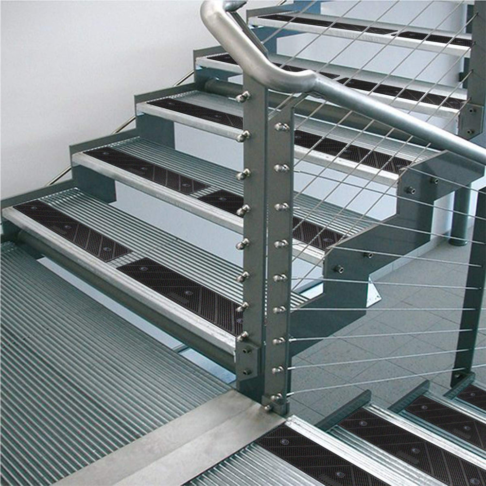 GripStrip Max 100 Pack Stair Treads 15”x 3.25” Screw Down Strip, No Adhesive ...