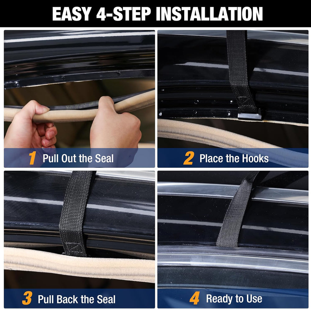 WORKPRO 21 Cubic Feet Rooftop Cargo Carrier Roof Bag, Waterproof Roof Rack Ca...