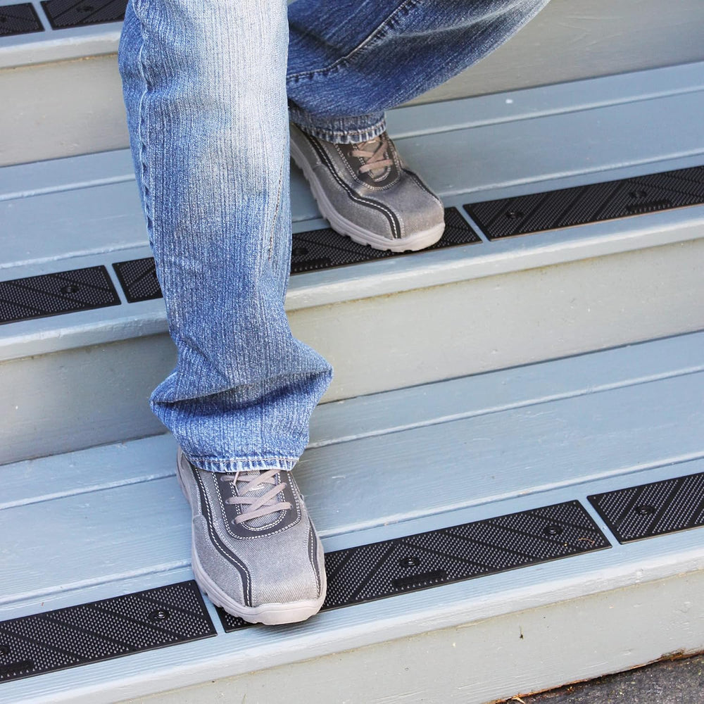 GripStrip Max 100 Pack Stair Treads 15”x 3.25” Screw Down Strip, No Adhesive ...