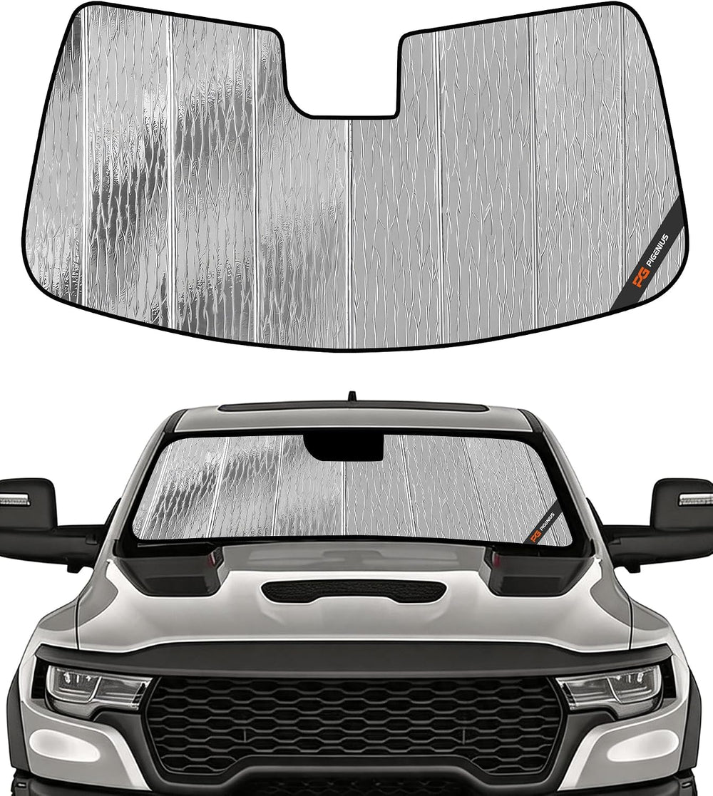 Pigenius Windshield Sun Shade for Ram 2500/3500/4500/5500 2025-2026, Custom F...