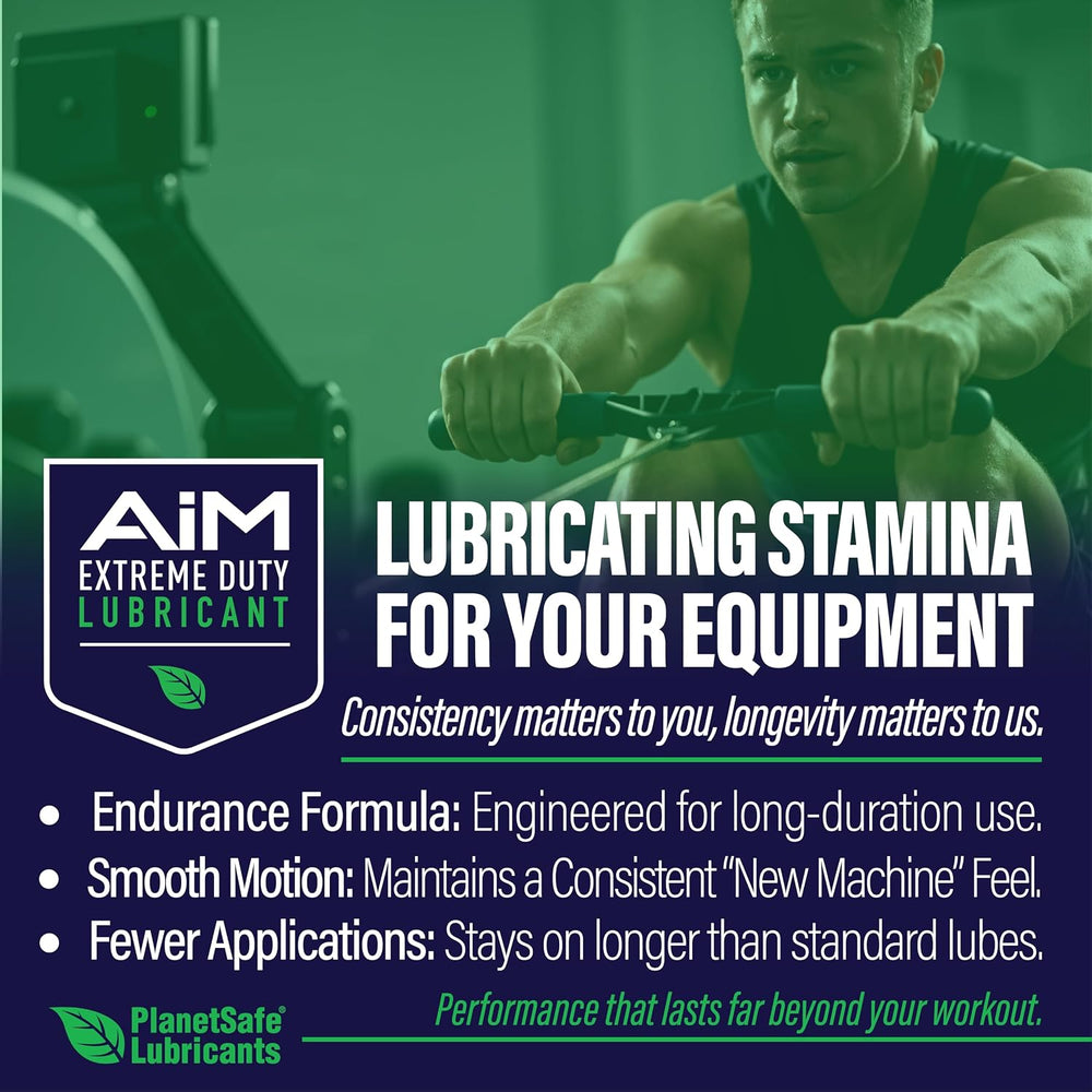 PlanetSafe Lubricants AiM Exercise Equipment Lube Kit, 16 oz + 0.25 oz