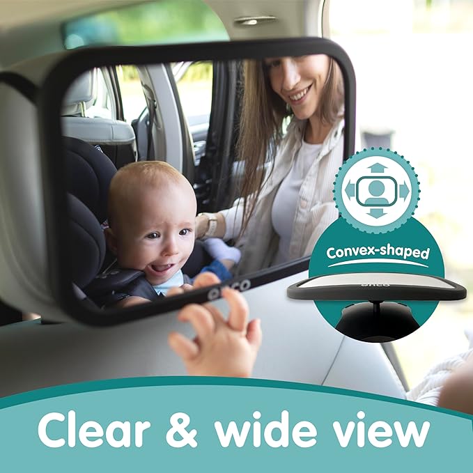 Onco Baby Car Mirror Rear Facing (2 Pack)