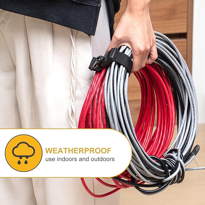 36 Pack 17 Inch Adjustable Extension Cord Holder Organizer