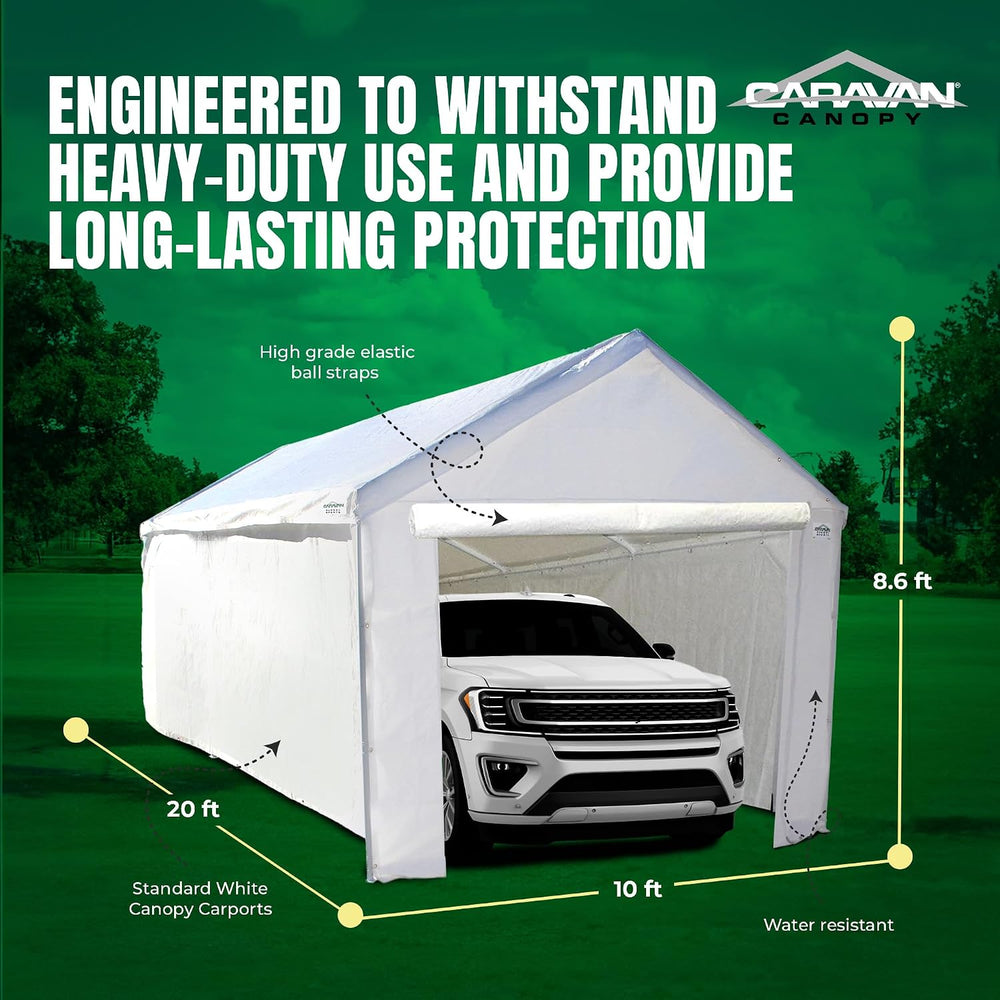 Caravan Canopy Tent Sidewalls for Domain Carport with Straps, Ideal for Garag...