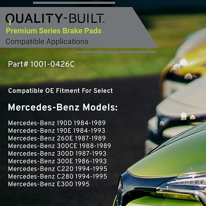 Premium Ceramic Rear Brake Pads Compatible