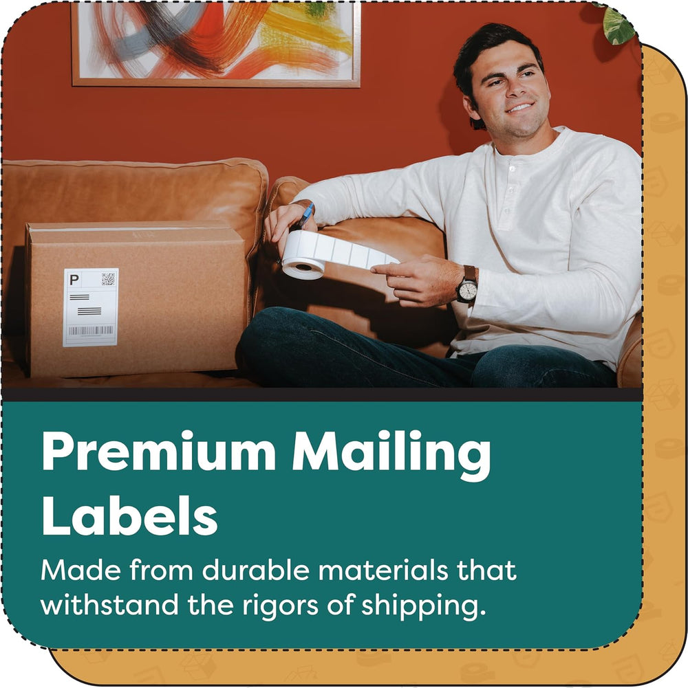 4" X 8" Direct Thermal Labels (2000 Count, 10 Rolls) - Large