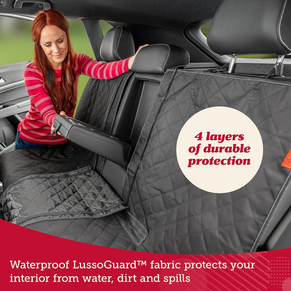 Lusso Gear Dog Car Seat Cover - Waterproof Non-Slip Car Back Seat Protector -...