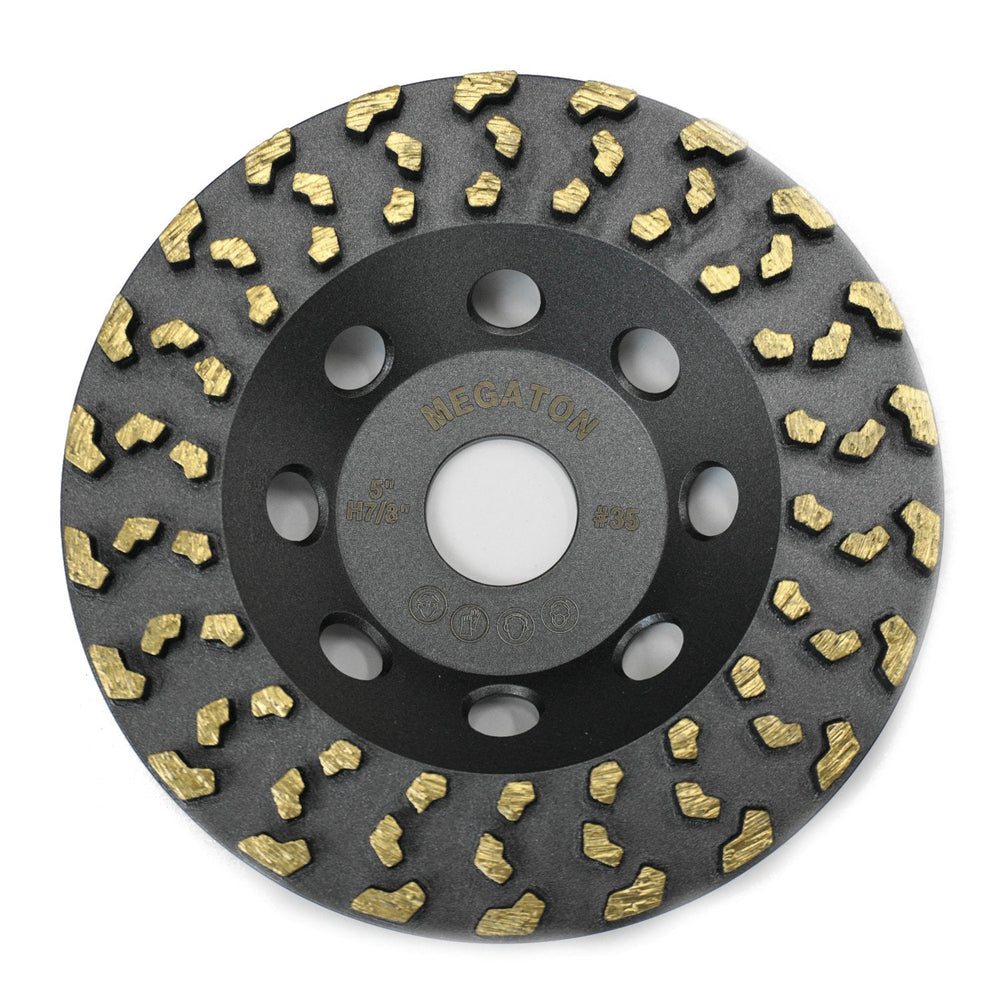 Megatron 5" Diamond Cup Grinding Removing Disc Wheel for Any Concrete, P...