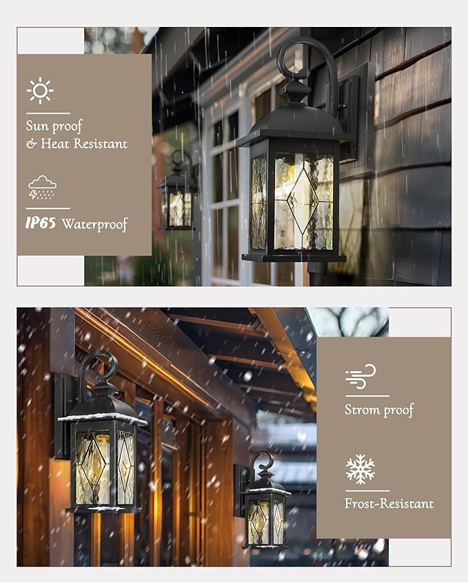 FEMILA 21" Large Exterior Wall Light Fixtures, Anti-Rust Waterproof Outdoor
