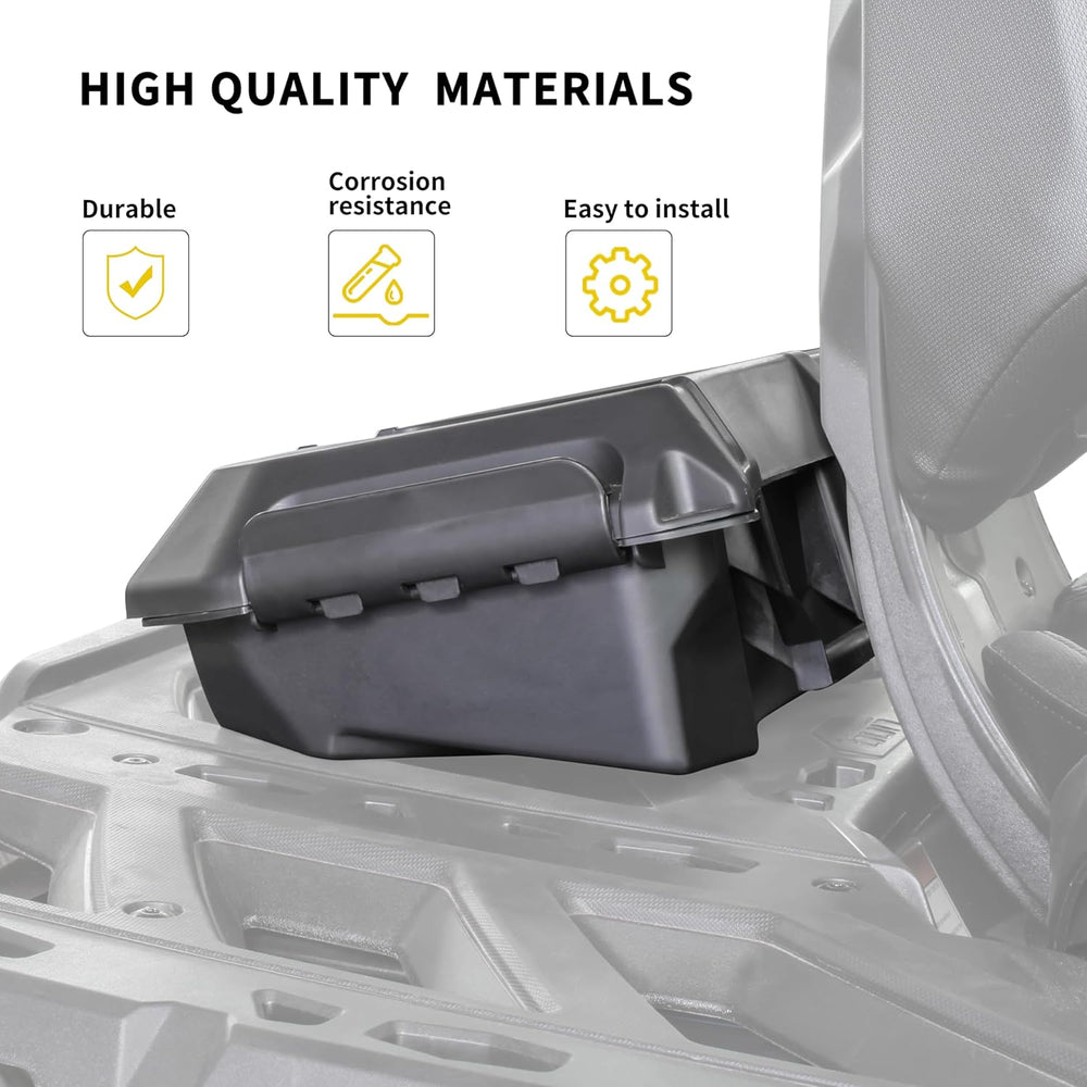 SAUTVS Storage Cargo Box for Can Am Outlander, 2 GAL Front Rear Bin Back Seat...