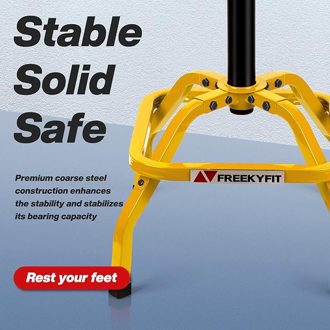 Shop Stool with Backrest, Mechanic Garage Stool