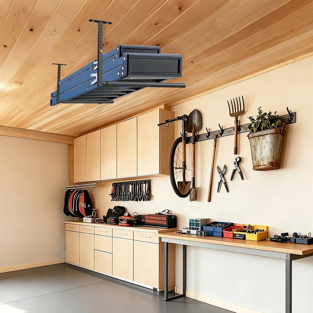 Stainless Steel Ceiling Storage Rack, 10"-18" Height Adjustable,Kay...