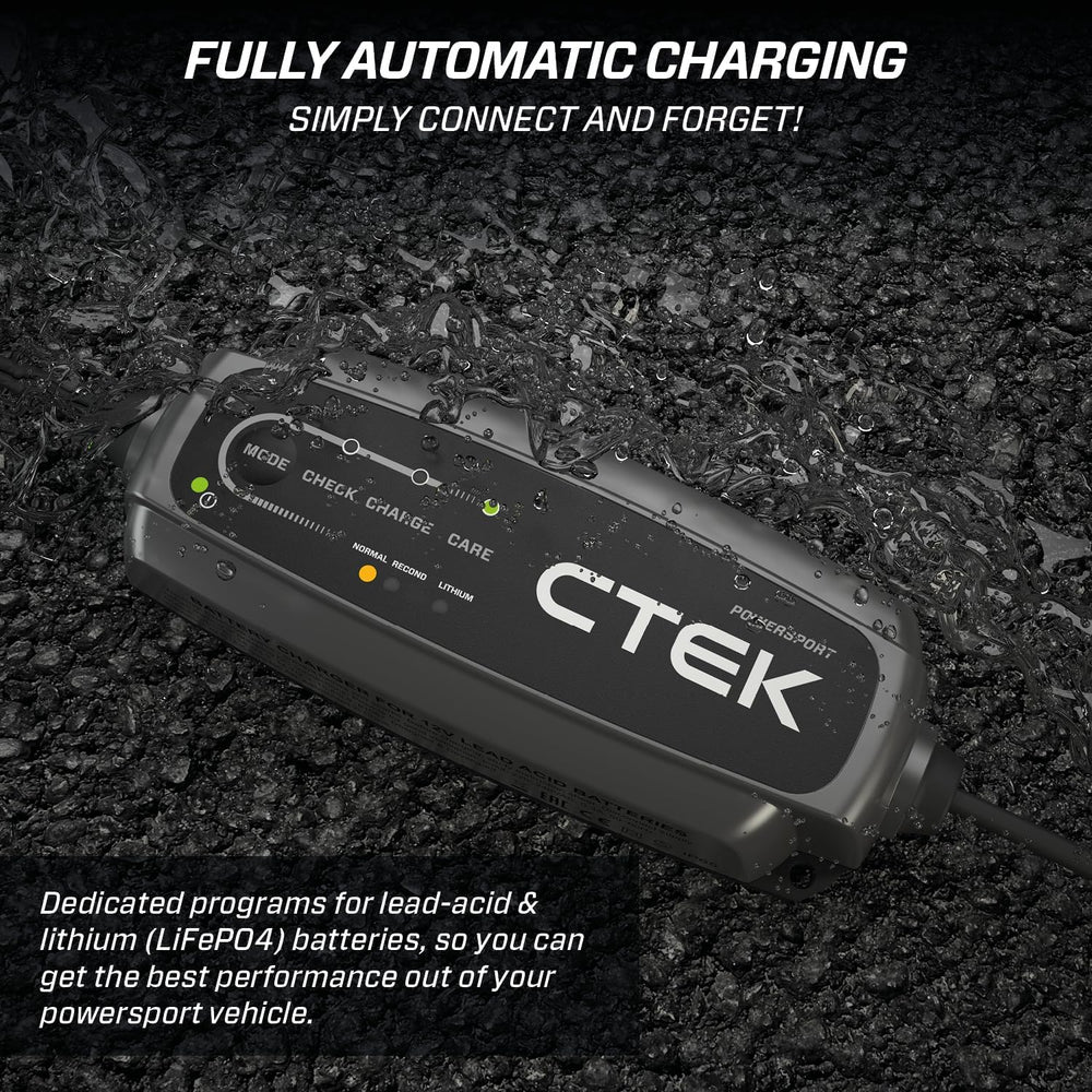 CTEK CT5, 12V Automotive Battery Charger for Auto, Motorcycle, ATV, Snowmobil...
