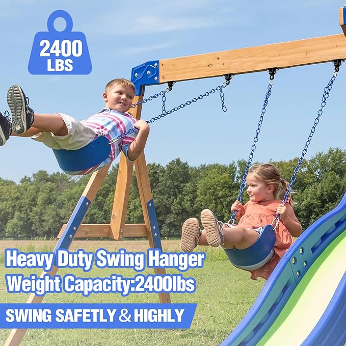 Heavy Duty Swing Hangers with Bearing, Porch Swing Hanging Kit (8PCS)