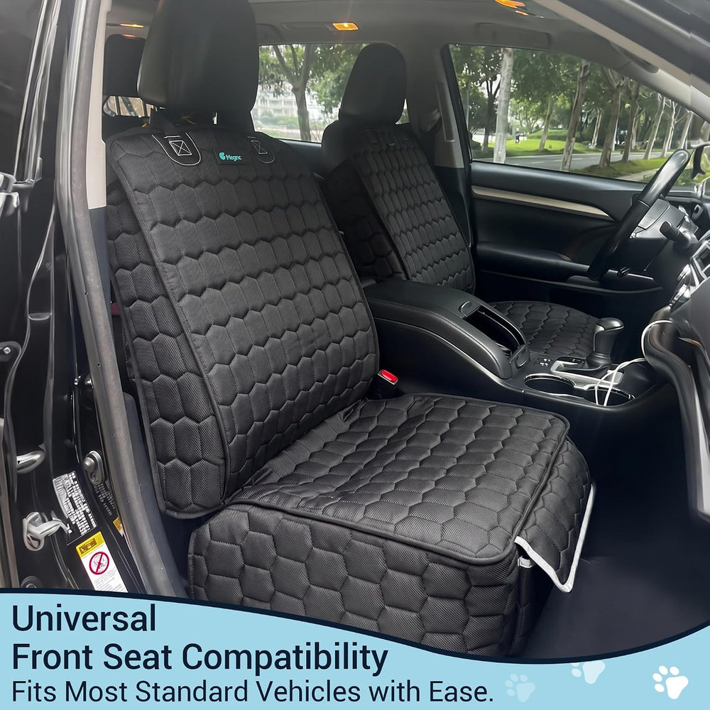 Meginc 2-Pack Front Seat Covers for Dogs, Waterproof Car Seat Protectors