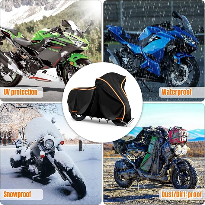 420D Motorcycle Cover for Kawa Ninja 400 500 650 Z900 Zx6r/Yamaha R1 R3 R6/BMW