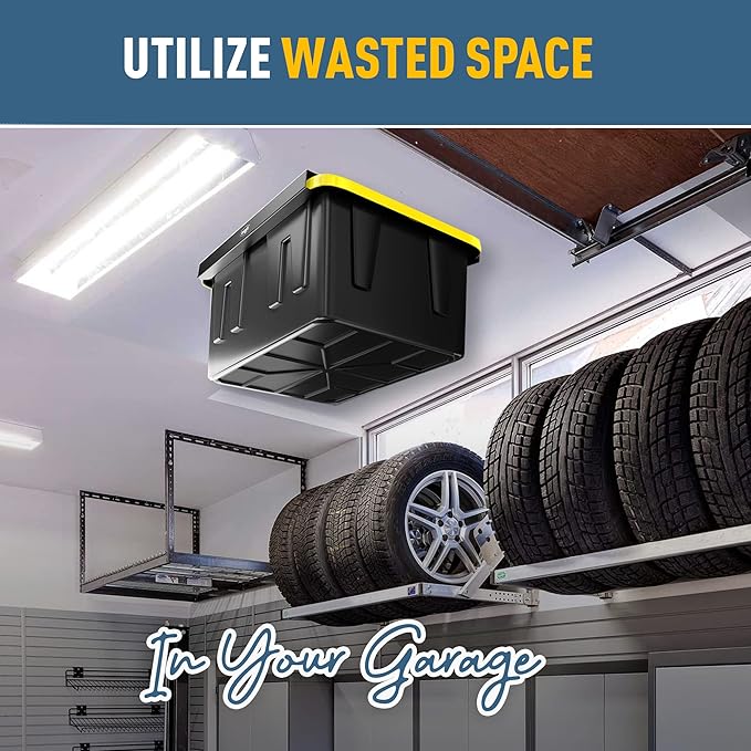 Koova Heavy-Duty Overhead Garage Storage Rack
