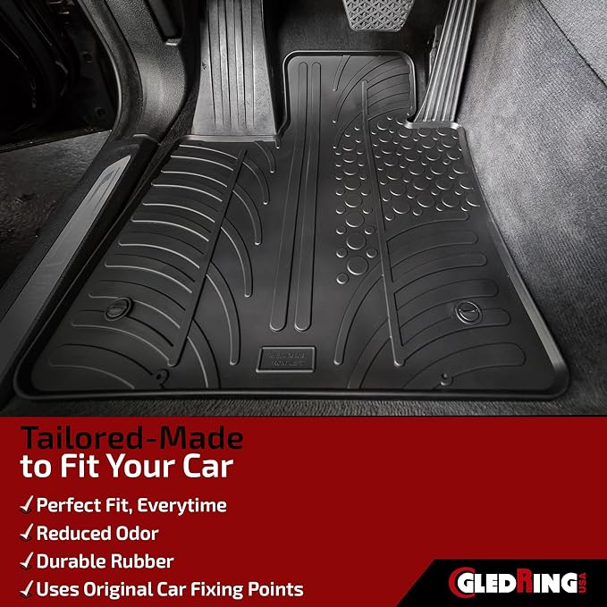 Gledring USA Custom Fit All-Weather Rubber Floor Mats Intended