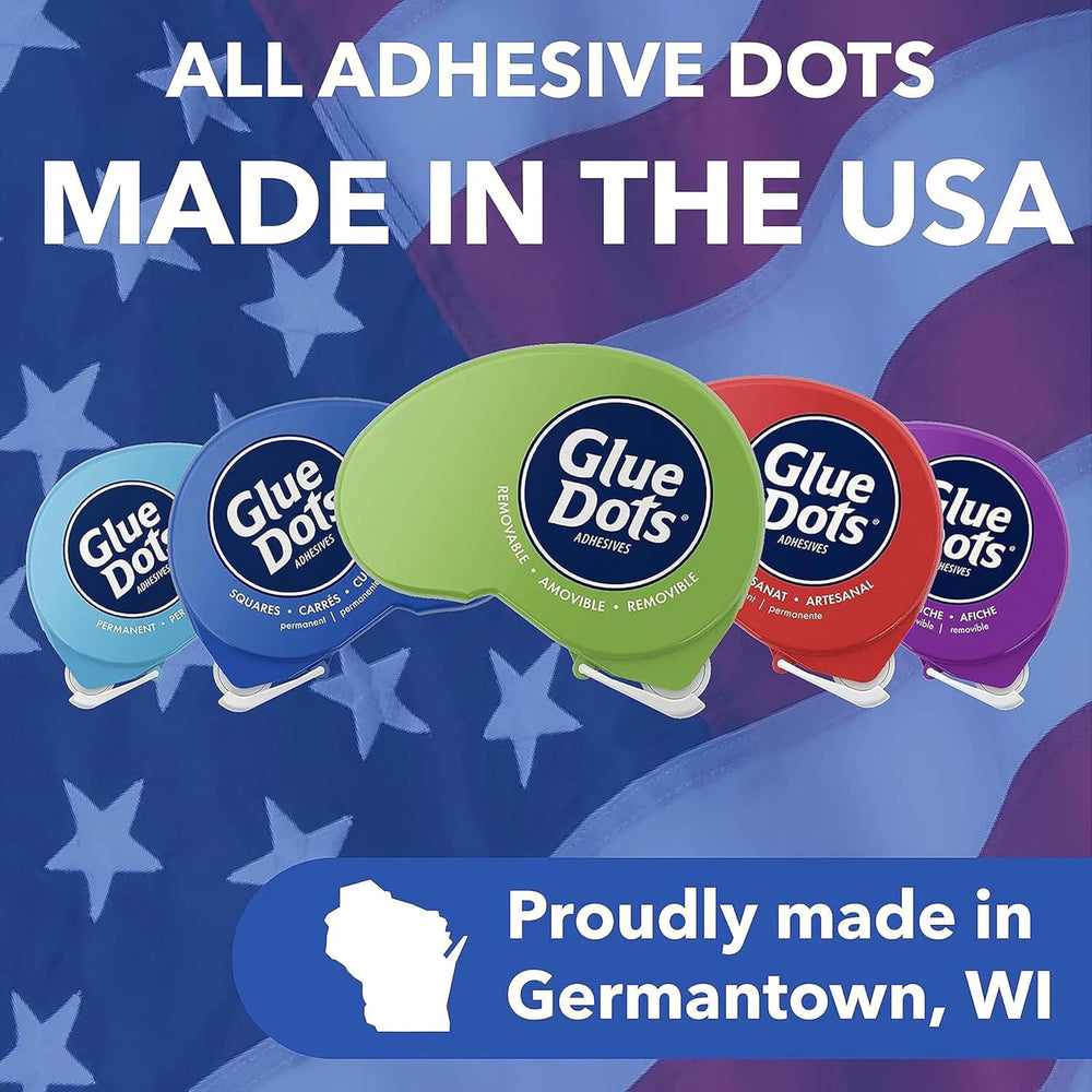 Glue Dots 6-Ct. Dot N' Go Dispenser Set, 200 (.375'') Permanent D...