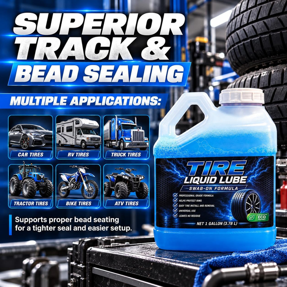 Bright Knight Tire Lube, Tire Mounting Lube, Bead Sealer, Made in USA, 1 Gallon