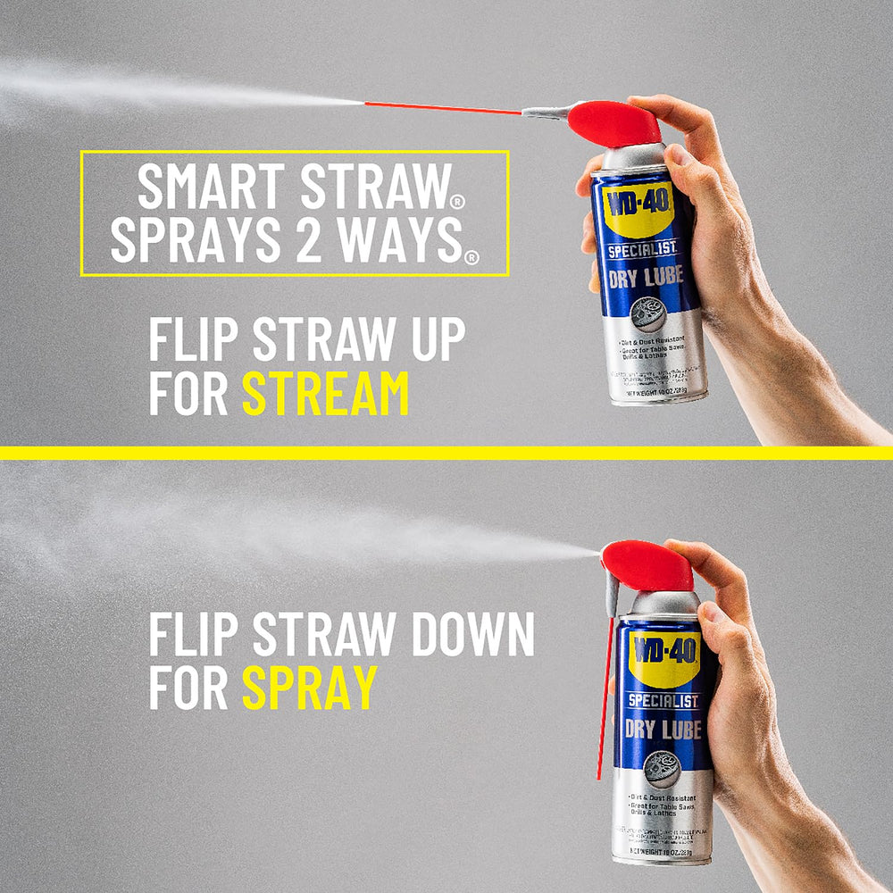 WD-40 Specialist Dry Lube with Smart Straw, Lubricant for Corrosion Protectio...