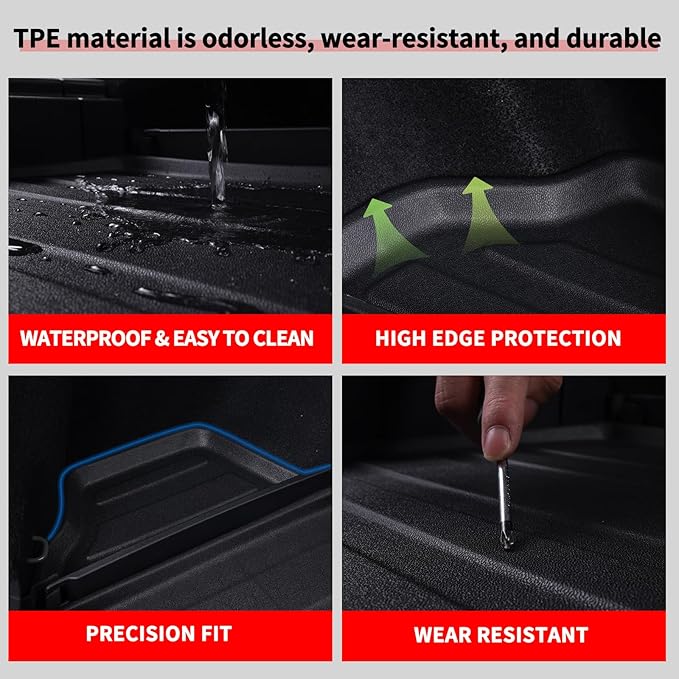 Floor Liners for 2025 Acura ADX TPE All Weather Protection 1st & 2nd Row Car