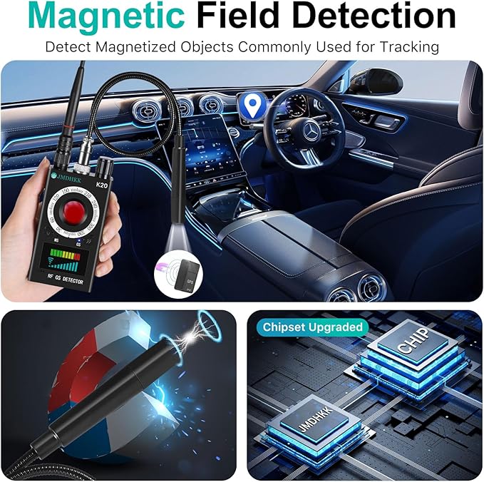 JMDHKK Hidden Camera Detector, Bug Detector & GPS Tracker Detector – RF