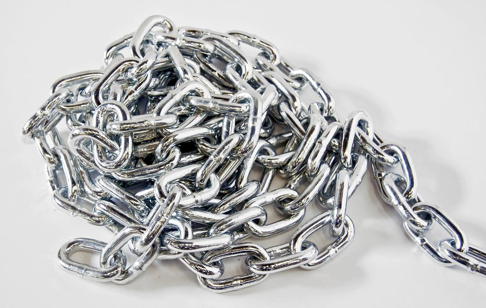 KingChain | 1/4-in x 10 ft Zinc-Plated Proof Coil Chain, Grade 30, 1300 lb