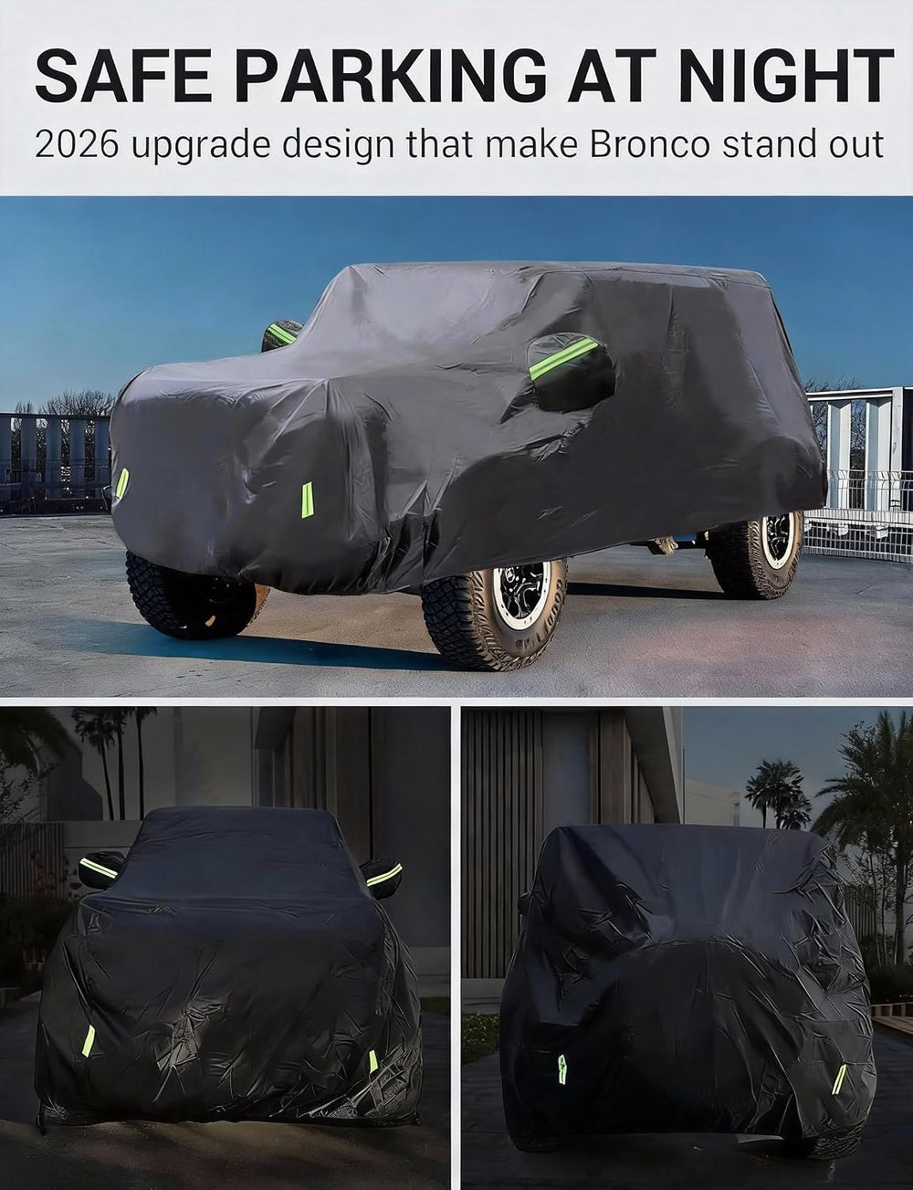 Proadsy Custom Fit Car Cover for 2021-2026 Ford Bronco Waterproof Outdoor