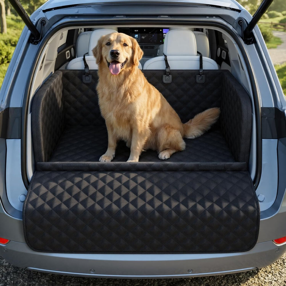 Pecute SUV Cargo Liner for Dogs, Water Resistan Pet Trunk Cover with Soft Cus...
