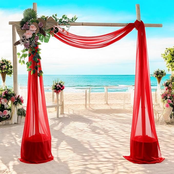 MDS Halloween Chiffon Draping Fabric - 1 Panel, 30" Wide x 50ft Long - S...