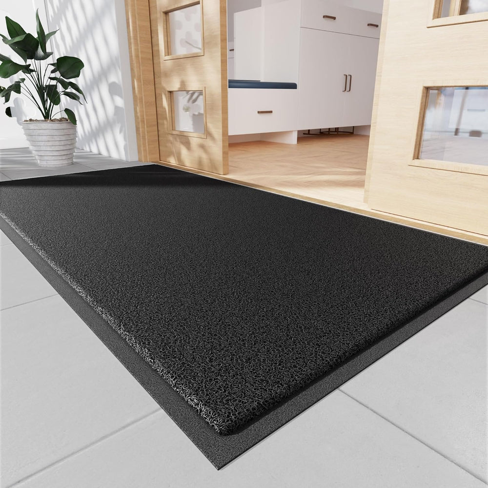 Sturdy Front Door Mat, Fade Resistant, Waterproof Low Profile Entry Mat