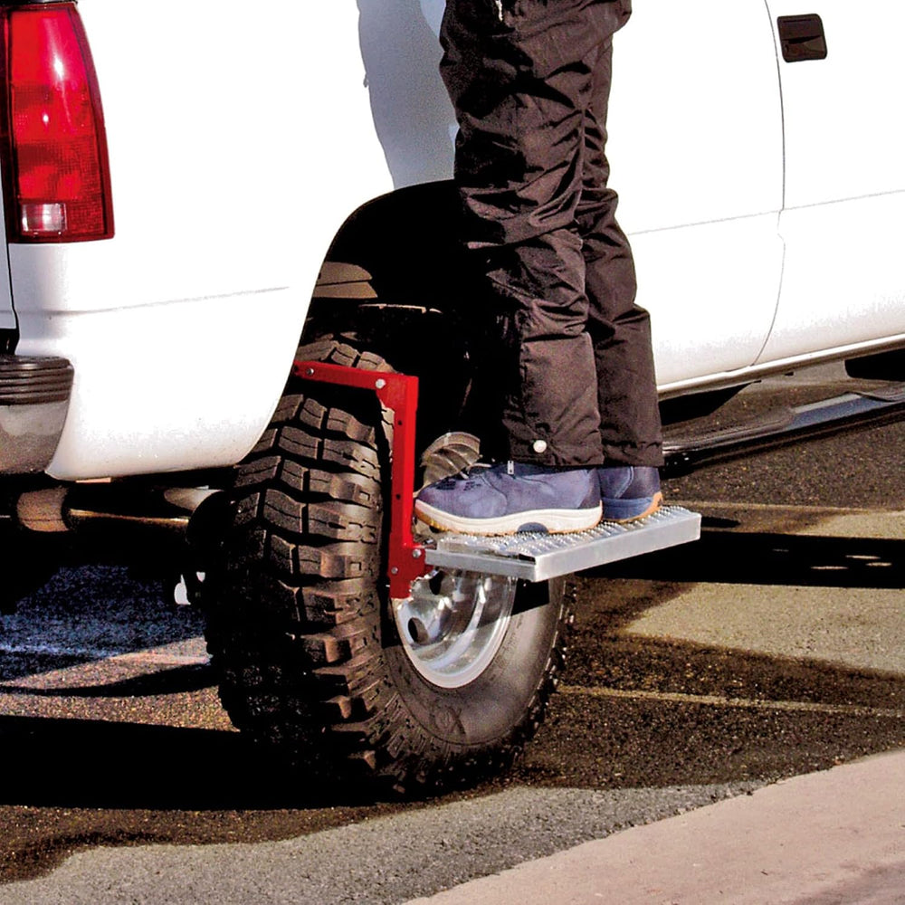 Powerbuilt Tire Step for Truck, SUV, Semi, Heavy Duty 300 lb. Capacity, Non-S...