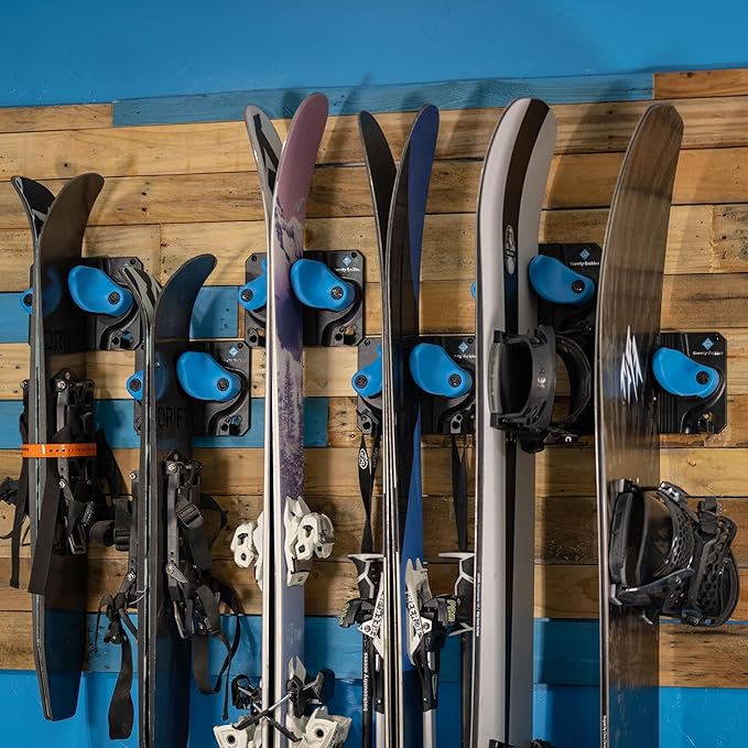 Ultimate Ski & Snowboard Wall Rack | Secure, Non-Slip Storage | Fits Any ...