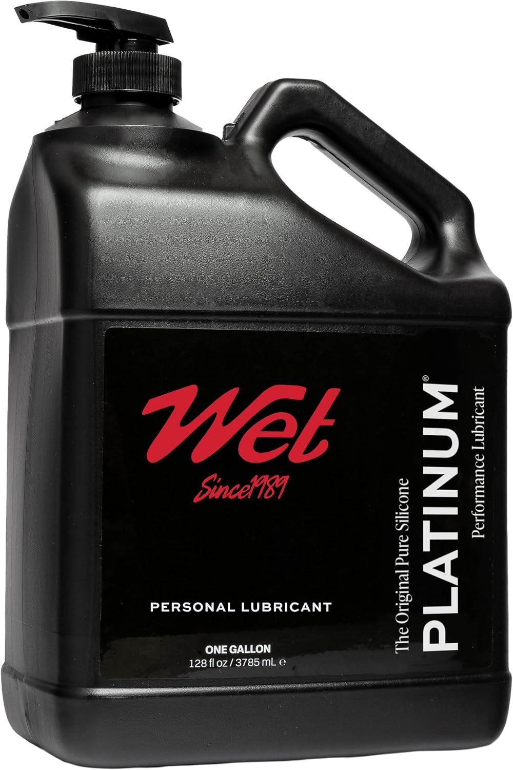 Wet Platinum Silicone Lube, Ultra Smooth, Long Lasting Glide - 128 Fl Oz
