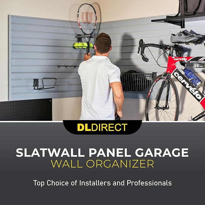 Heavy Duty 8x4 PVC Garage Slatwall Storage System