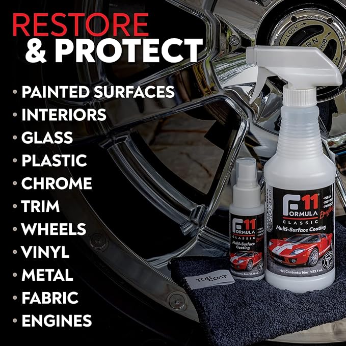 TopCoat F11 Polish & Sealer for Cars, Bikes and More – Water-Based Altern...