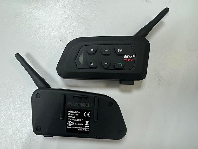 MIMIRACLE V4 Plus Motorcycle Helmet Bluetooth Intercom Headset