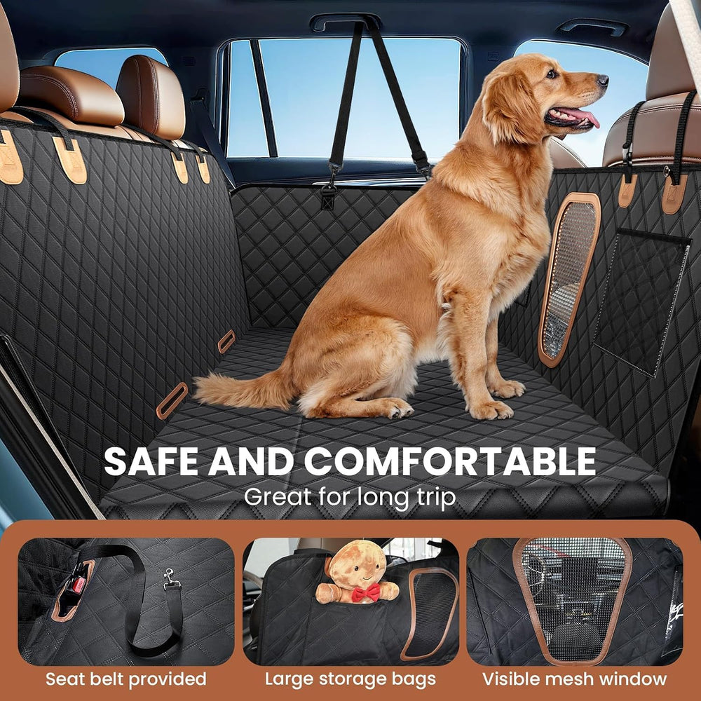 A-Pce 600D Heavy Duty Dog Car Seat Cover for Back Seat, 2026 Upgraded