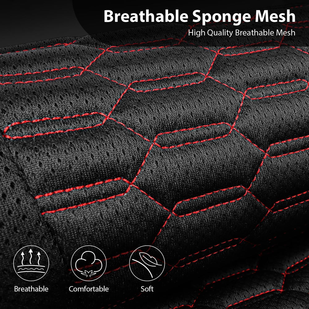CAR PASS 3D Foam Mesh Leather Car Seat Covers Front Seats, Air Cool Mesh Fron...