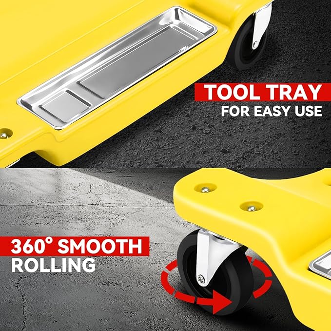 Auto Dynasty 40 Inches Mechanic Creeper, Automotive Garage Repair Low Profile