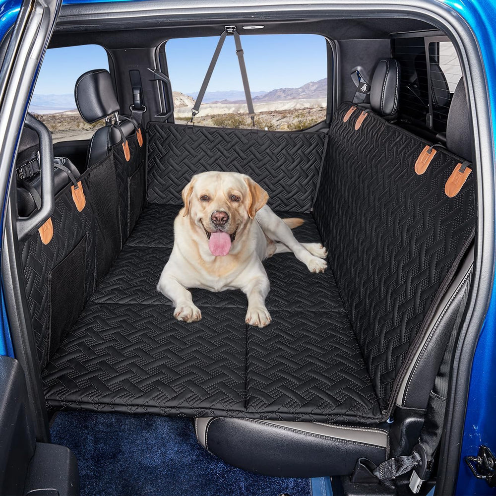 MAXFUT Dog Car Seat Cover for Back Seat,Seat Extender for Full Size Truck