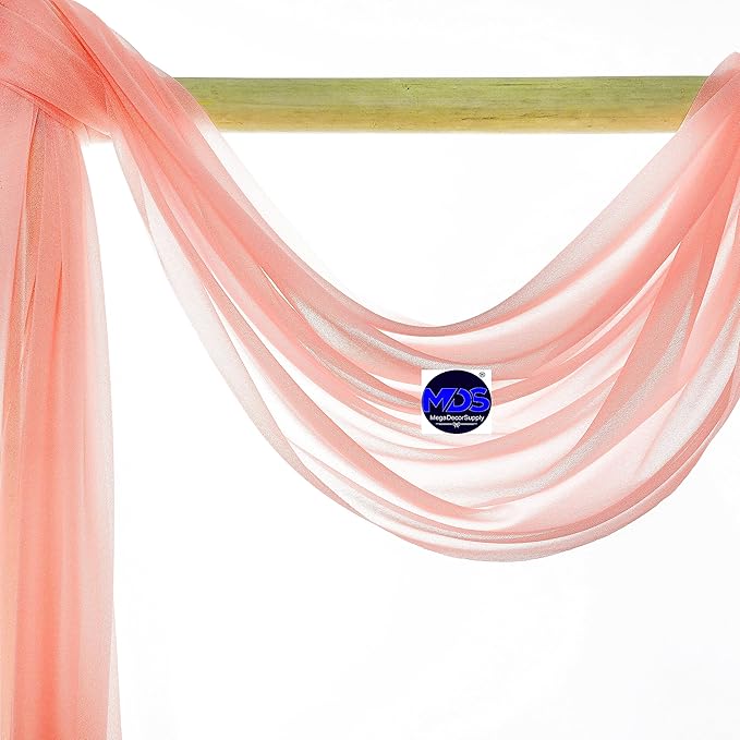 MDS Halloween Chiffon Draping Fabric - 1 Panel, 30" Wide x 40ft Long - S...