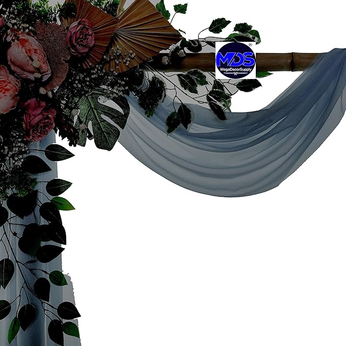MDS Halloween Chiffon Draping Fabric - 2 Panel, 30" Wide x 30ft Long - S...