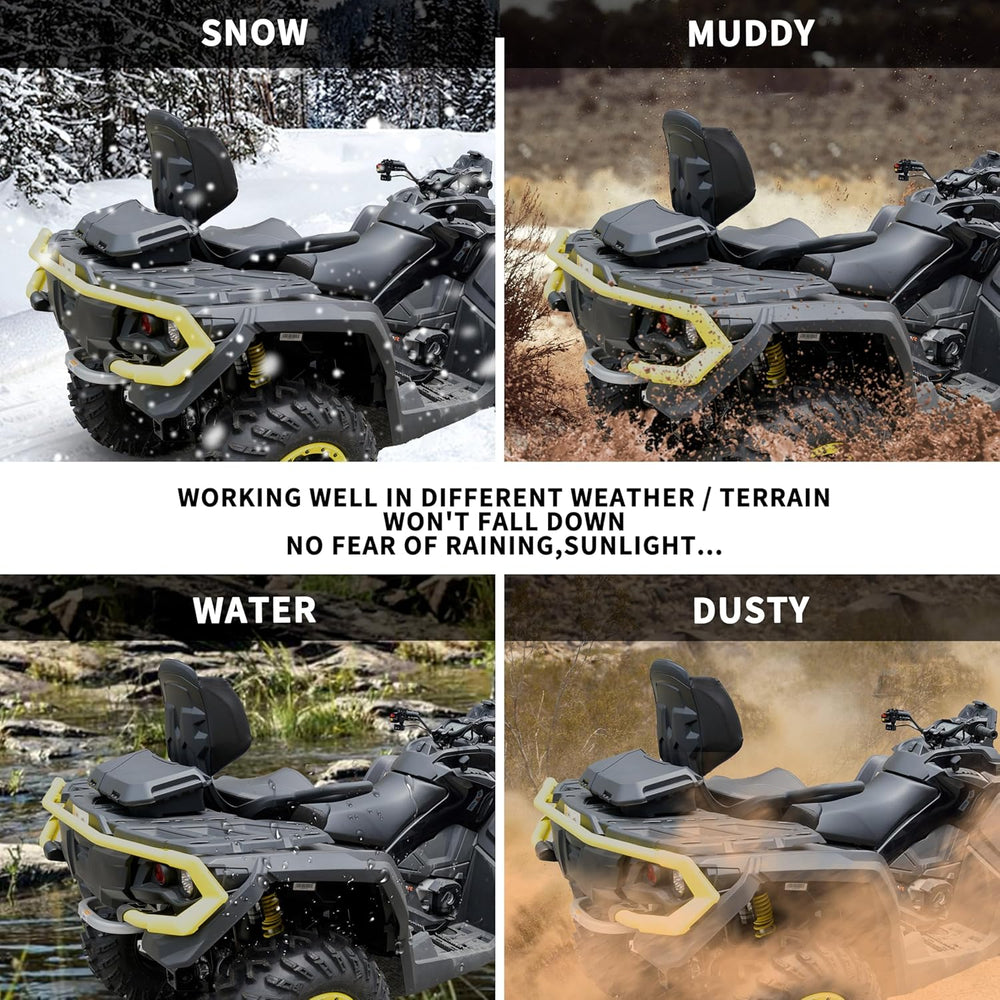 SAUTVS Storage Cargo Box for Can Am Outlander, 2 GAL Front Rear Bin Back Seat...